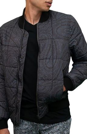 Lords of Harlech Jenkin Reversible Bomber Jacket in Flannel at Nordstrom, Size X-Large