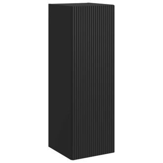 vidaXL Mueble De Ba&ntilde;o Montado En La Pared Negro 33 X 34,5 X 100 Cm Vidaxl