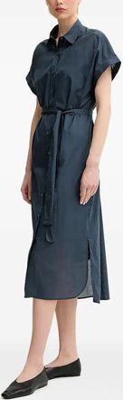 Marc O'Polo Chemisier midi con cintura - Blu