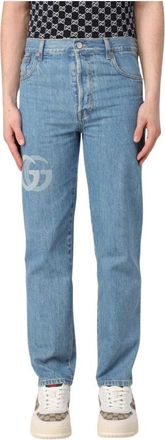 Gucci Straight Fit Jeans, male, Blue, W32, Straight Leg Jeans