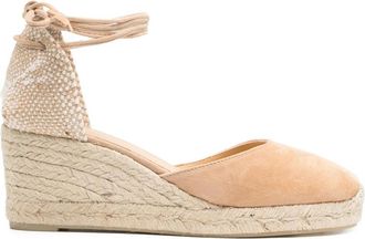 Castaner Beige Ankle-strap Wedges