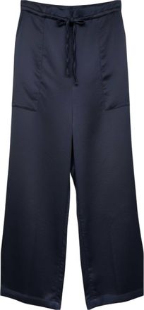 Gallego Desportes Womens Tie Front Pants In Navy