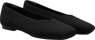 Vivaia Square-Toe Margot 3.0 V-Cut Flats in Black at Nordstrom, Size 7.5