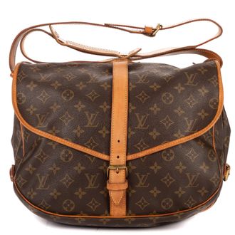 Louis Vuitton Pre-owned Womens Saumur GM Shoulder Bag - Brown - One Size