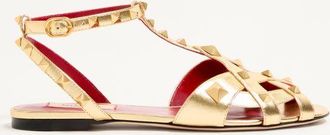 Valentino Garavani Studdy Sandal in Laminated Nappa 05mm Wo