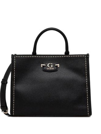Guess Co Nastra leather tote bag - Black