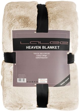 LALEE Hochwertige Kuscheldecke Heaven 150 x 200 cm, Beige