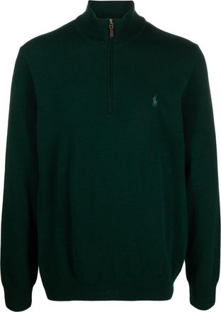 Polo Ralph Lauren Polo Pony-logo wool jumper - men - Wool - M - Green