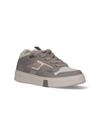 Represent Multi-Panel Leather Sneaker - Gray