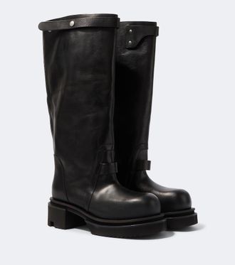 Rick Owens Naska leather knee-high boots