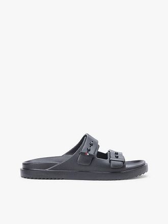 Tommy Hilfiger Lightweight Pin Buckle Serrated Pool Slides