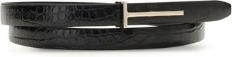 Tom Ford Crocodillenprint Leren Riem