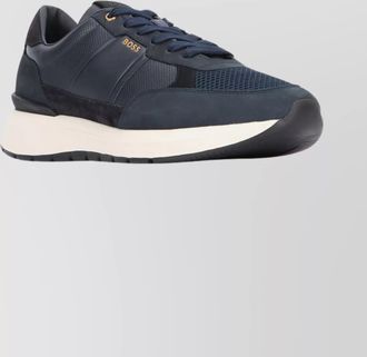 HUGO BOSS sneakers with contrast sole and mesh panels
