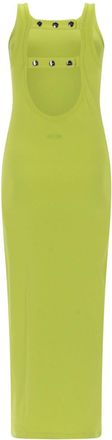 Msgm Viscose Dress - Yellow