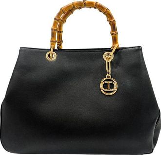 Twinset Black PU Women Womens Handbag