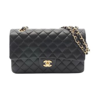 Chanel Pre-owned Vintage Schoudertas - Dames - Pre-owned - Zwart - Maat: ONE Size Leer