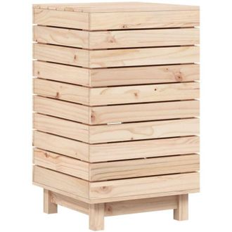 vidaXL Vidaxl - Cesto Para La Ropa Sucia Madera Maciza De Pino 44x44x76 Cm