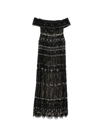 Saiid Kobeisy Beaded Tulle Dress