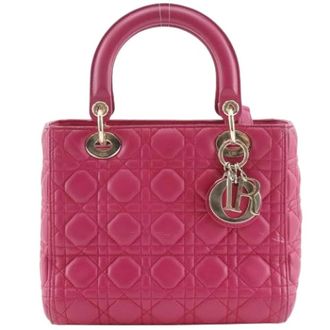 Dior Pre-owned Vintage Leren Handtas - Dames - Pre-owned - Roze - Maat: ONE Size Leer