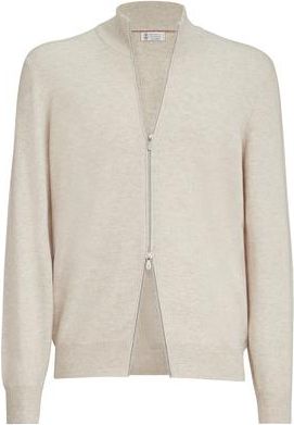 Brunello Cucinelli Cashmere cardigan in Beige at Nordstrom, Size 60 It