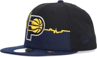 New Era NBA Platte Klep Pet Indiana Pacers - Heren - Petten - Zwart - ONE Size - Polyester - Accessoires