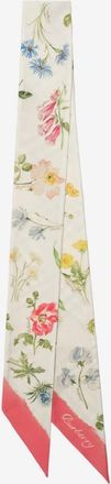 Burberry Skinny Blooms of Britain Silk Scarf
