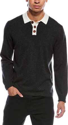 Brodie Solid Wool & Cashmere-Blend Rugby Shirt