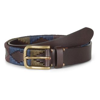 Howard London Belts, male, Brown, Size: 105 CM Belt Hudson Brown / Blue