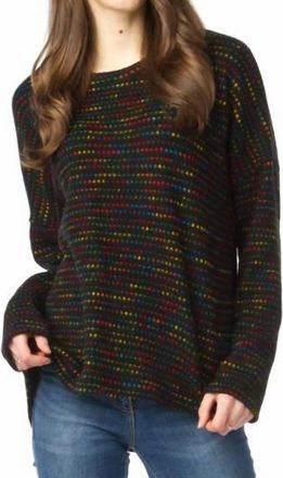 Papillon Knit High Low Sweater In Black