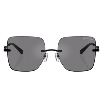 Michael Kors Quebec Grey Mirror Square Ladies Sunglasses MK1150 1005/1 55
