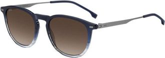 BOSS Boss 1639/S QEU/HA Mens Sunglasses Blue Size 52