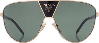 Prada Green Shield Mens Sunglasses PR 69ZS 5AK05V 137