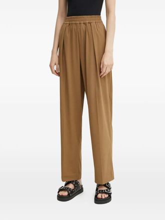 Sams&oslash;e & Sams&oslash;e elasticated-waist trousers - Brown