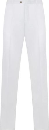 Fedeli Classic Slim Pants - Heren - Slim Fit Broeken - Wit - 3XL - Katoen - Broeken