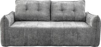 Habitat et Jardin Sof&aacute; Recto De Tela Texturizada <> - 3 Plazas - Gris