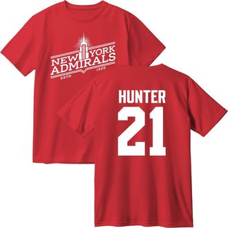 Generic Heated Rivalry Hunter 21 Cotton T-Shirt Men Women Short Sleeve Crewneck Casual Trendy Tee (Red,L)
