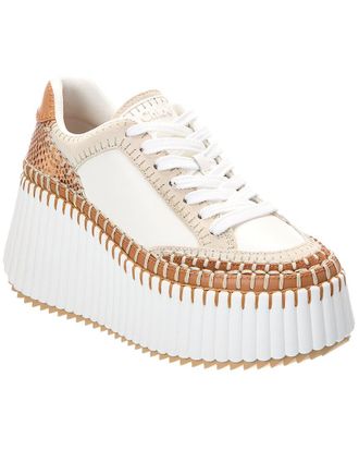 Chlo&eacute; Nama Leather Sneaker