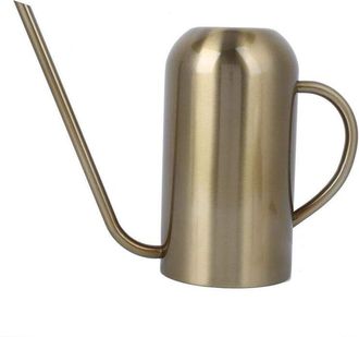 OEM Regadera De Acero Inoxidable Con Boquilla Larga Para Riego De Jard&iacute;n, Color Dorado, 1,5 L