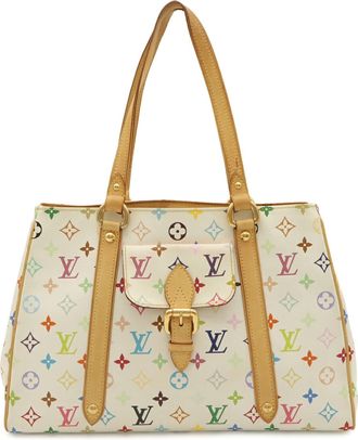 Louis Vuitton Blanc Monogram Canvas Pvc Coated Canvas Shoulder Bag Tote Bag (Pre-Owned)