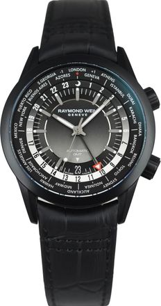 Raymond Weil Freelancer Mens Black Watch 2765-BKC-20001 Leather - One Size