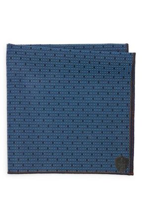 Clifton Wilson Polka Dot Cotton Pocket Square in Blue at Nordstrom