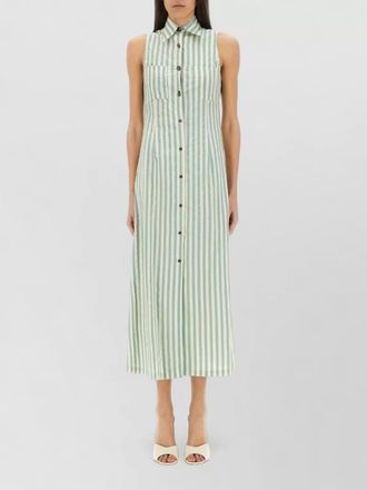 Alysi striped shirt midi dress