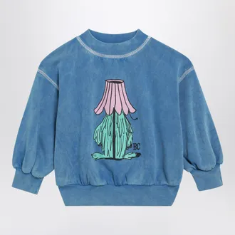 Bobo Choses Felpa Hidden Monster blu in cotone