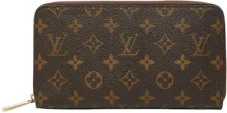 Louis Vuitton Brown Pvc Leather Long Wallet (Bi-Fold) (Pre-Owned)