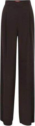 Max Mara Broeken, Dames, Bruin, S, Wijde broek