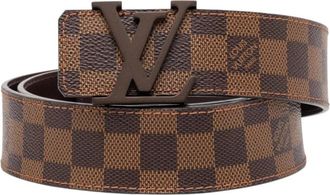 Louis Vuitton Pre-owned Belts, female, Brown, Size: ONE SIZE Pre-owned Patterned Leather Belt