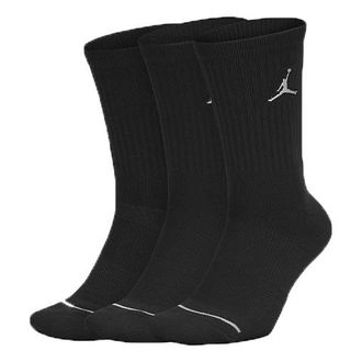 Nike Jordan Air Jordan Everyday Max Crew Basketball Sports Socks 3 Pairs Black SX5545-013