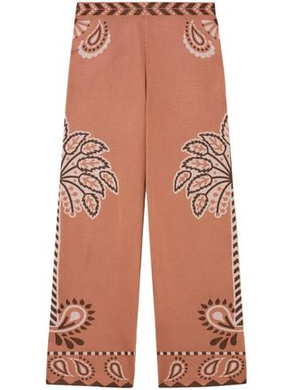 Alanui Wild Wonder Foulard palazzo broek - Beige
