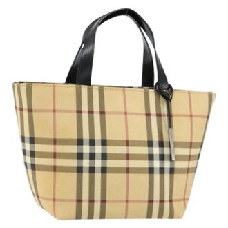 Burberry Pre-owned Plastic handbags - Dames - Vintage Shopper - Beige - ONE Size - Vintage