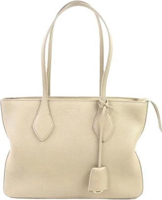 Ferragamo Pre-owned Tote Bags, female, Beige, Size: ONE SIZE Pre-owned Tote Bag
